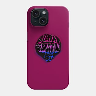 Black, beautiful, bi Phone Case