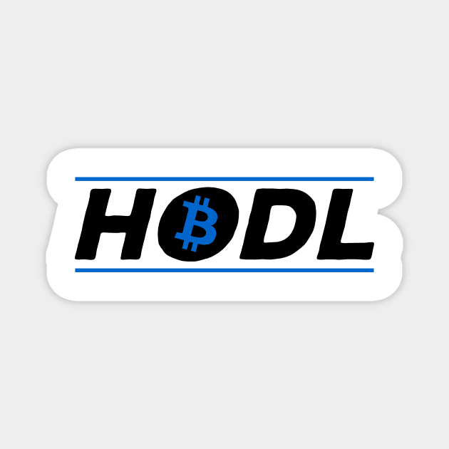 HODL Bitcoin Cryptocurrency Hold BTC Magnet by theperfectpresents