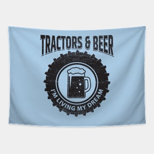 Tractors & Beer I'm Living My Dream Tapestry