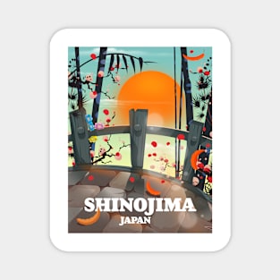 Shinojima Japan sunset Magnet