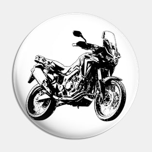 CRF1100L Africa Twin Adventure Bike Black and White Pin