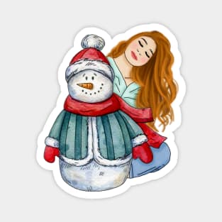 Snowman Magnet