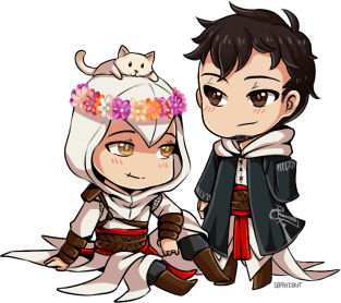 Chibi Altair and Malik Magnet