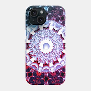 Teal Abstract Sunflower Mosaic Grunge Phone Case