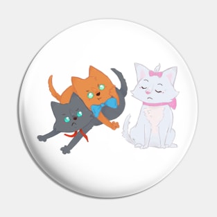 Three kittens Pin