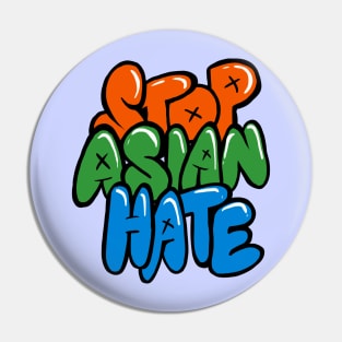 Stop Asian Hate Funny Pin