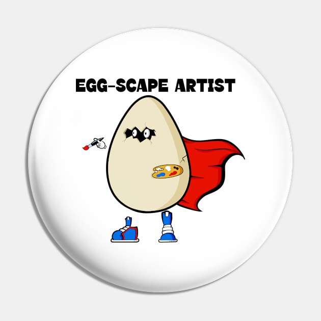 Eggscape Artist Pin by Art by Nabes