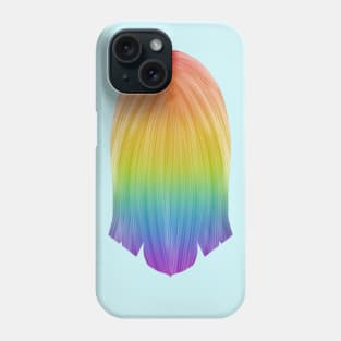 Long Rainbow Hair Phone Case