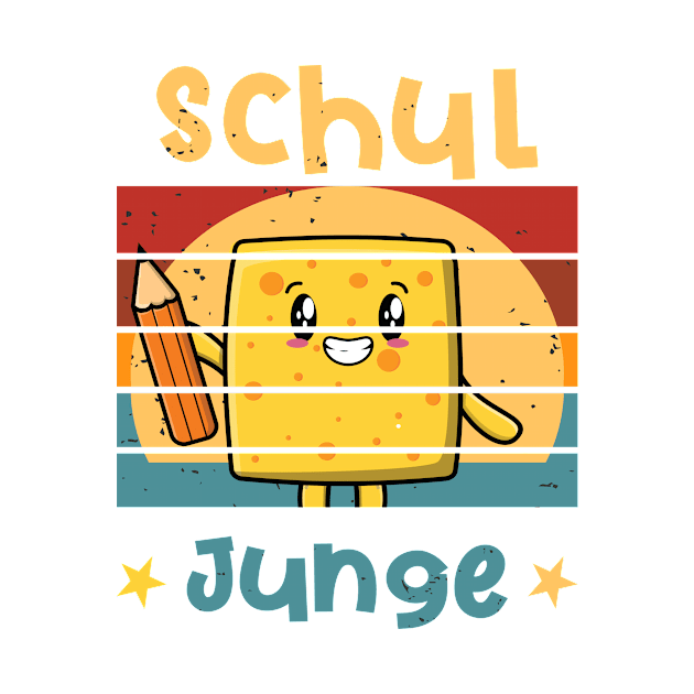 Schuljunge 1. Klasse Smile Schulbeginn T shirt by chilla09