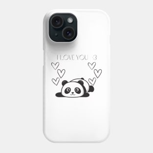 Panda I Love You Phone Case