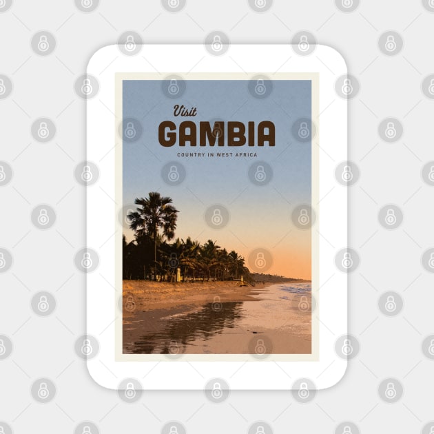 Visit Gambia Magnet by Mercury Club