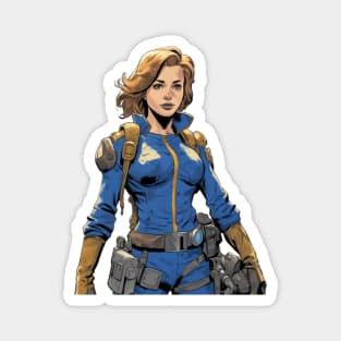 Vault Girl Wasteland Magnet