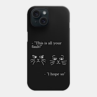 Feline Dialogues 3 Phone Case