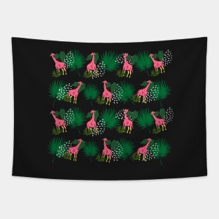 Love Giraffe all over pattern Tapestry