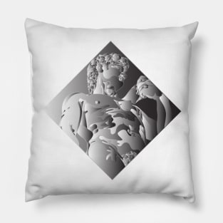 Michelangelo's David Chrome Pillow
