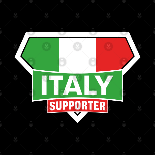 Italy Super Flag Supporter by ASUPERSTORE