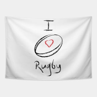 I love rugby Tapestry