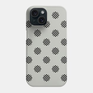 Zen Dot Pattern ICHIMATSU cases black/grey Phone Case