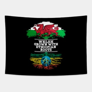 Welsh Grown With Ethiopian Roots - Gift for Ethiopian With Roots From Ethiopia Tapestry