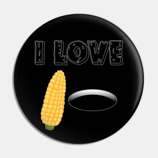 I Love Cornhole Pin