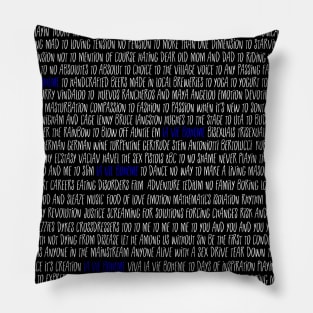 La Vie Boheme Lyrics Pillow