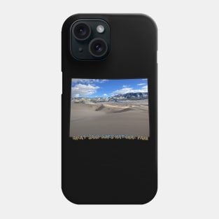 Colorado State Outline (Great Sand Dunes National Park) Phone Case