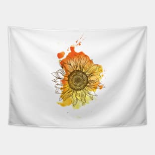 Flower design, Beautiful Sunflower, Art Flower Tapestry