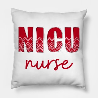 Christmas NICU nurse shirt Pillow