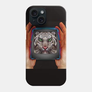 Green eyed tiger Phone Case