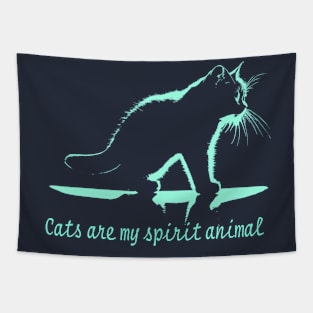 Cats are my spirit animal Tapestry