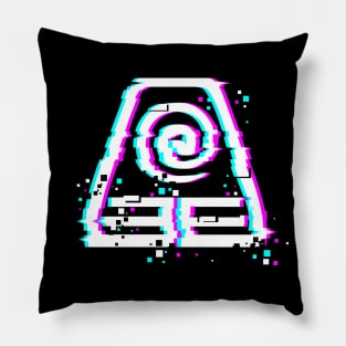 Earthbending Glitch Pillow