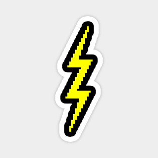 Pixel Lightning Bolt Magnet