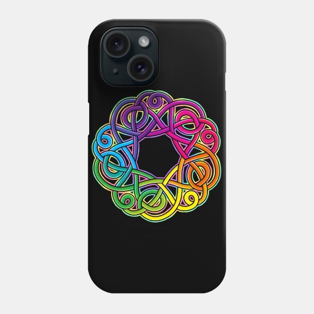 Rainbow Tangle - Celtic Knot - Phone Case | TeePublic