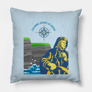 Crashing shores academy Pillow