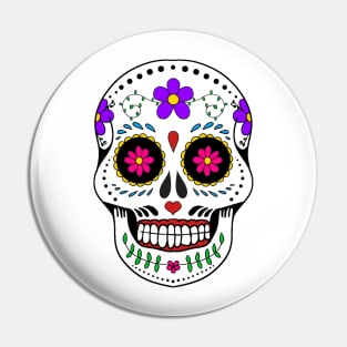 Sugar skull Pin