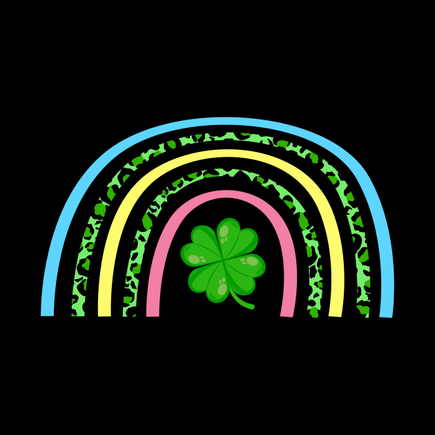 Shamrock Rainbow Patrick's Day by Quotes NK Tees