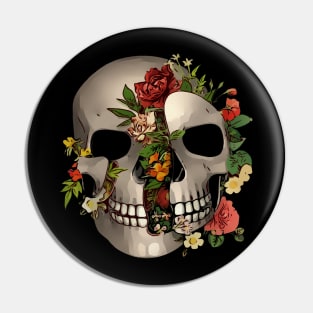 the skull of roses Pin