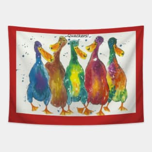 Colourful Ducks. "Quackers!" Tapestry