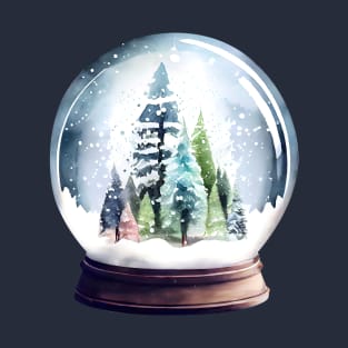 Snow globe with trees T-Shirt