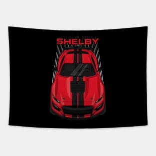 Ford Mustang Shelby GT500 2020-2021 - Race Red - Black Stripes Tapestry