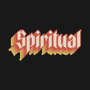 Spiritual Minimal Retro 70s Aesthetic Typography T-Shirt