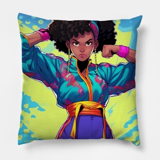 Old School Fighter - #0001 Pillow