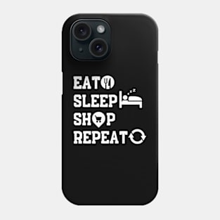 Eat Sleep Shop Repeat Phone Case