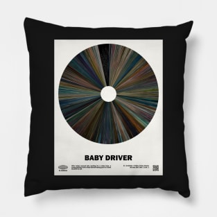 minimal_Baby Driver Warp Barcode Movie Pillow