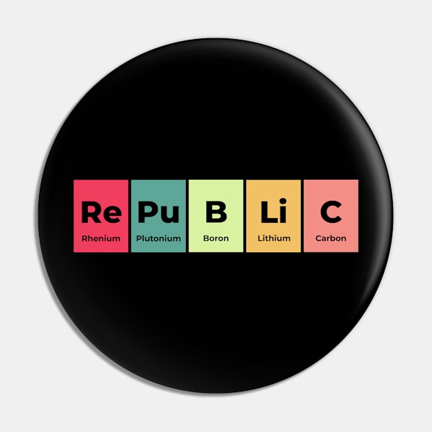 Republic Chemistry Science Periodic Table Pin by Science Puns