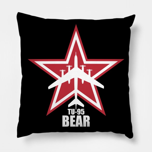 Tupolev Tu-95 Bear Pillow by Firemission45