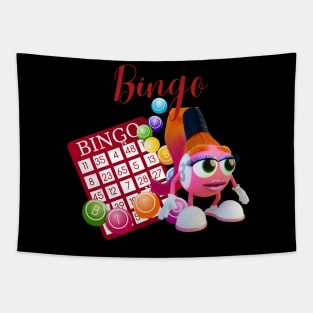 Red Bingo Tapestry