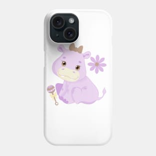 Super Cute Purple Baby Pig Phone Case