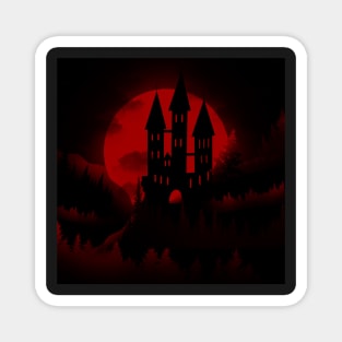 Blood moon castle Magnet