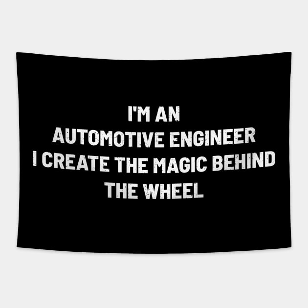 I'm an Automotive Engineer – I Create the Magic Behind the Wheel Tapestry by trendynoize